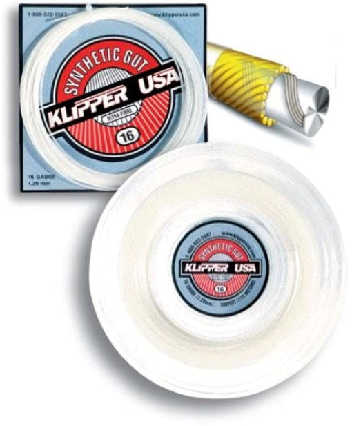 Synthetic Gut 16 UltraFibre Racquet String Klipper USA