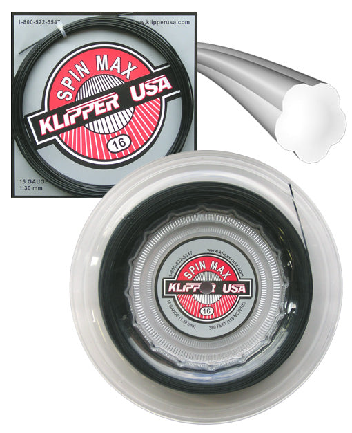 Spin Max 16 Racquet String Klipper USA