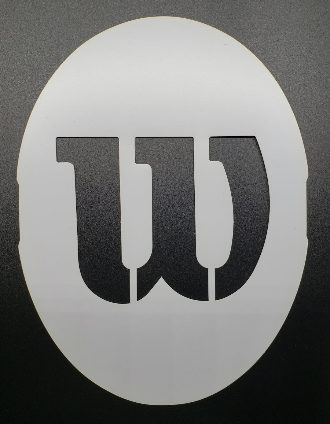 Wilson Logo Stencil By Wilson 400 Place The Logo On Your Strings
