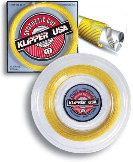 Klipper Stringing Synthetic Gut 17 Ultra-Fibre Racquet String | Klipper USA