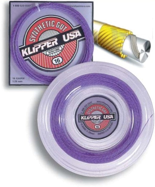 Klipper Stringing Synthetic Gut 16 Ultra-Fibre Racquet String | Klipper USA