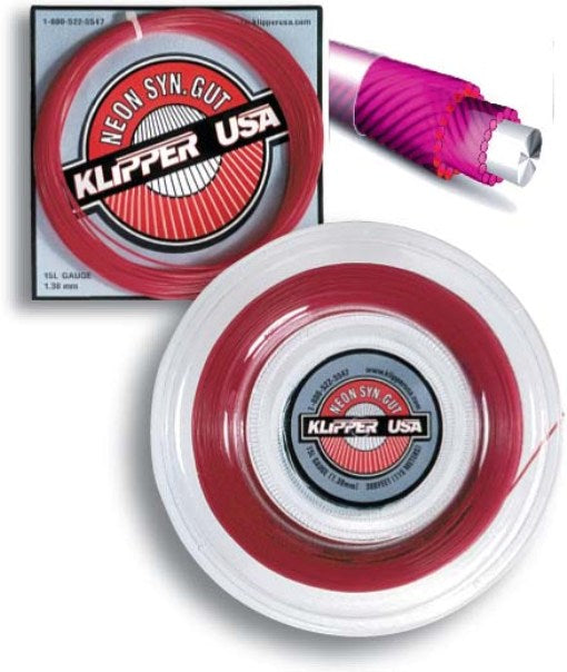 Neon Synthetic Gut 15L Racquet String Klipper USA