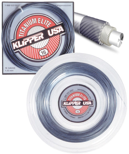 Klipper Stringing Titanium Elite 16 Racquet String | Klipper USA